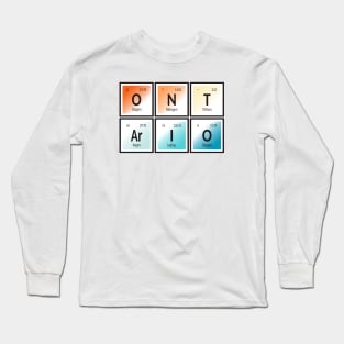 Ontario | Periodic Table of Elements Long Sleeve T-Shirt